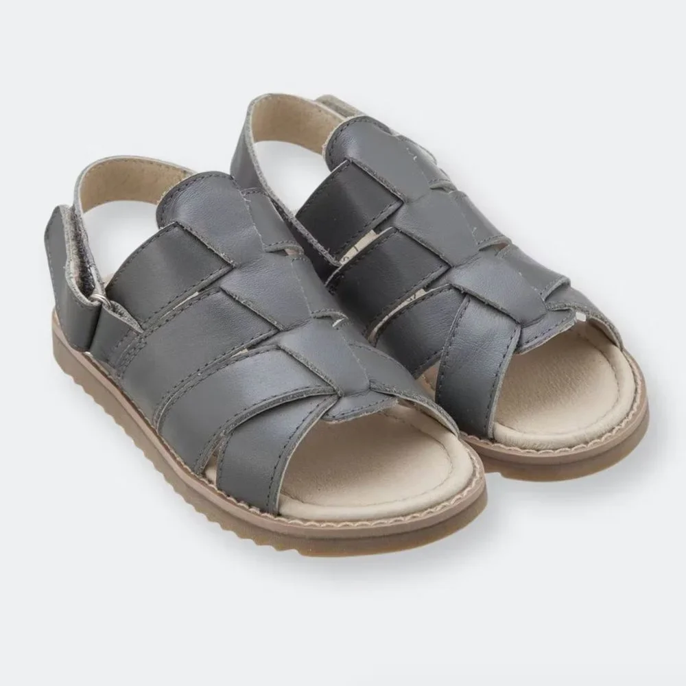 Old Soles gray leather sandals 13 NIB